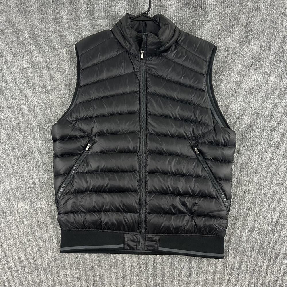 Lululemon Vest Mens Large Get Up Get Down Goose Down Puffer Black Outdoor Work